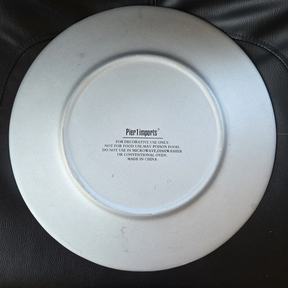 Pier 1 Imports Silver Charger Plate 13